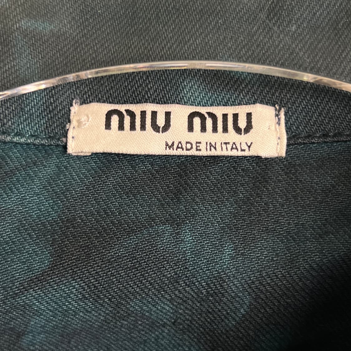 MIU MIU 미우미우 패턴 데님 자켓 L 상품이미지3