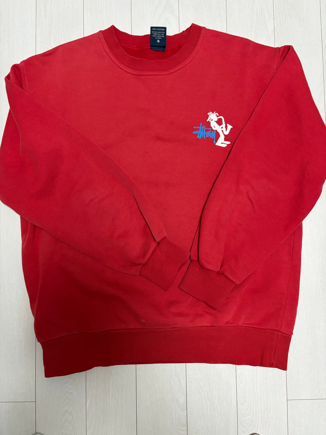 90s 스투시 재즈맨 스웻셔츠 L 상품이미지1