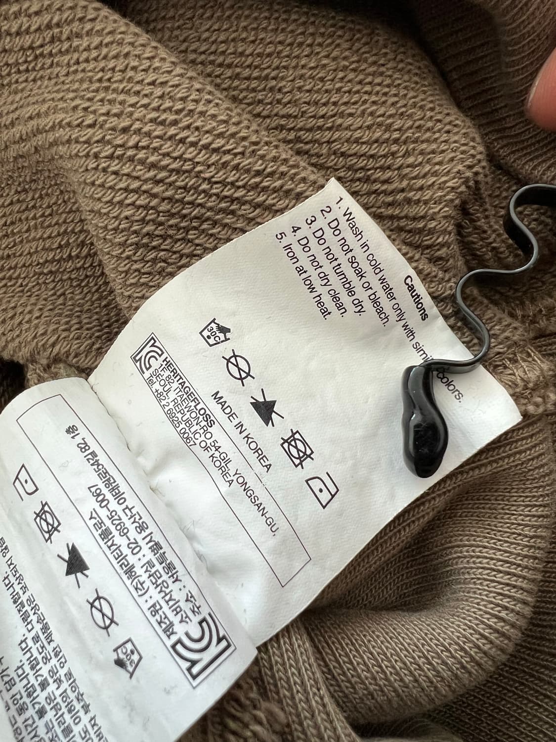 헤리티지 플로스 하프 집업 카키 상품이미지6