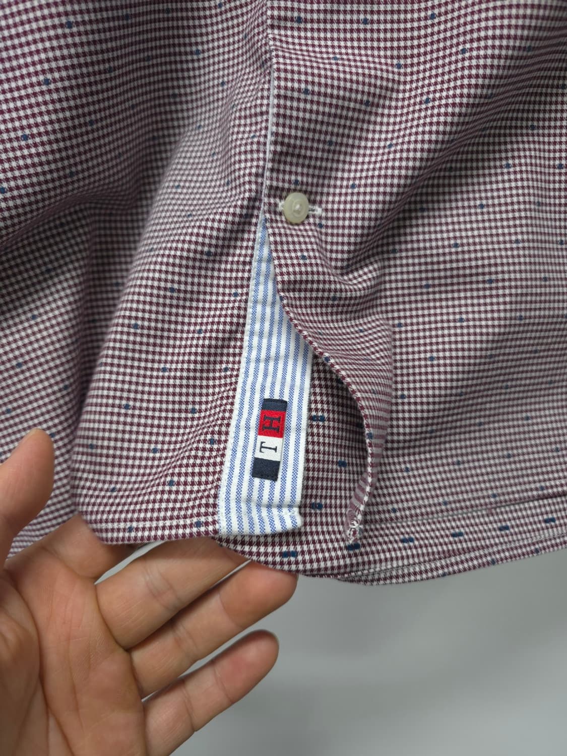 타미힐피거 THFLEX 슬림핏 체크 셔츠 (110) 상품이미지7