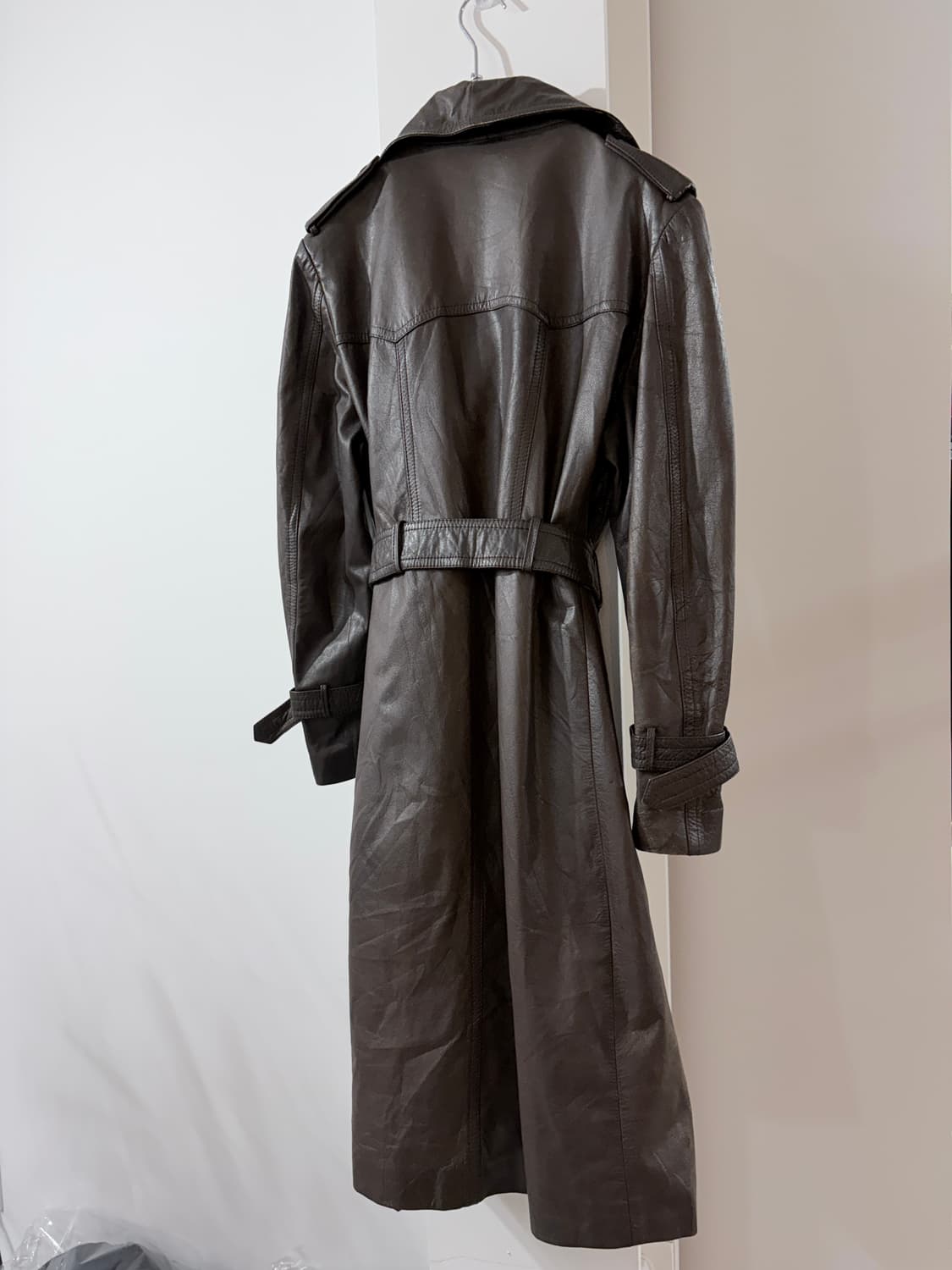 vintage leather coat 상품이미지5