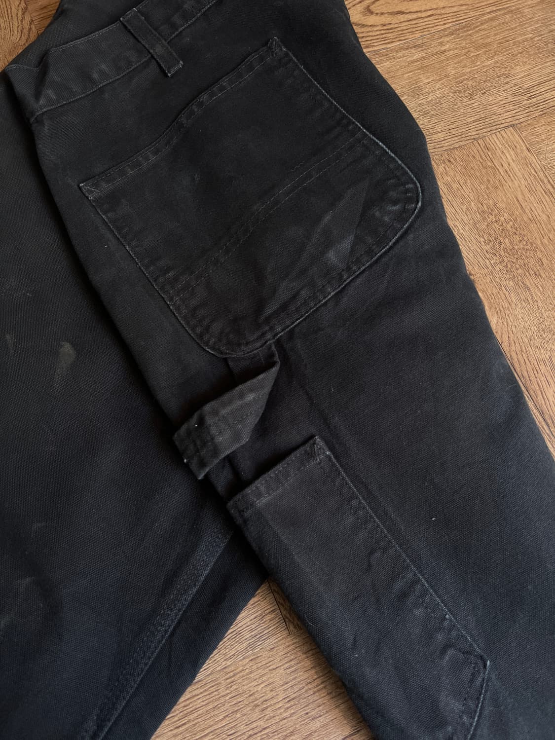[34]칼하트 USA 덩가리핏 빈티지 워싱 블랙 카펜터 워크 펜츠 상품이미지7