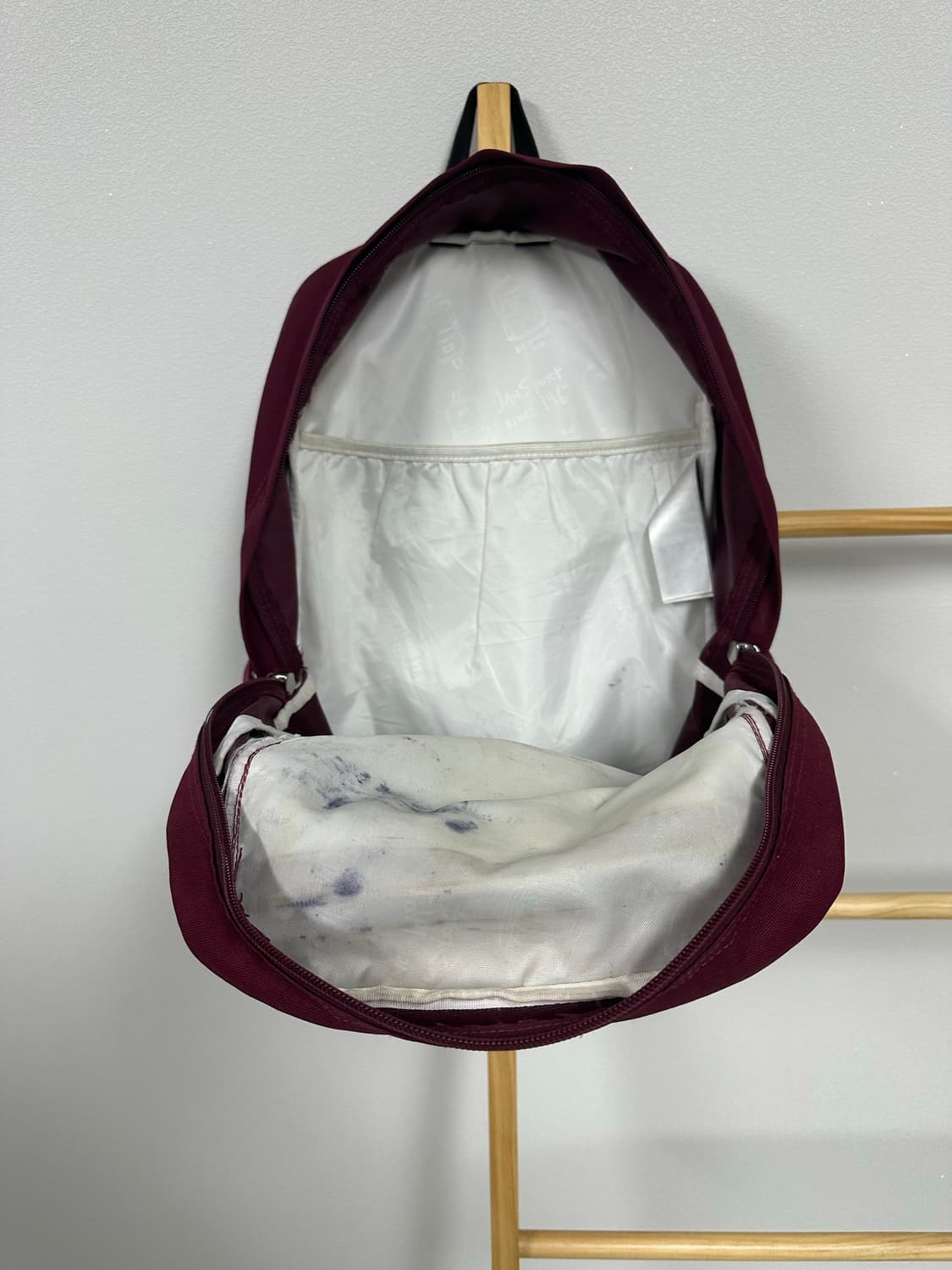 잔스포츠 백팩 버건디 상품이미지5