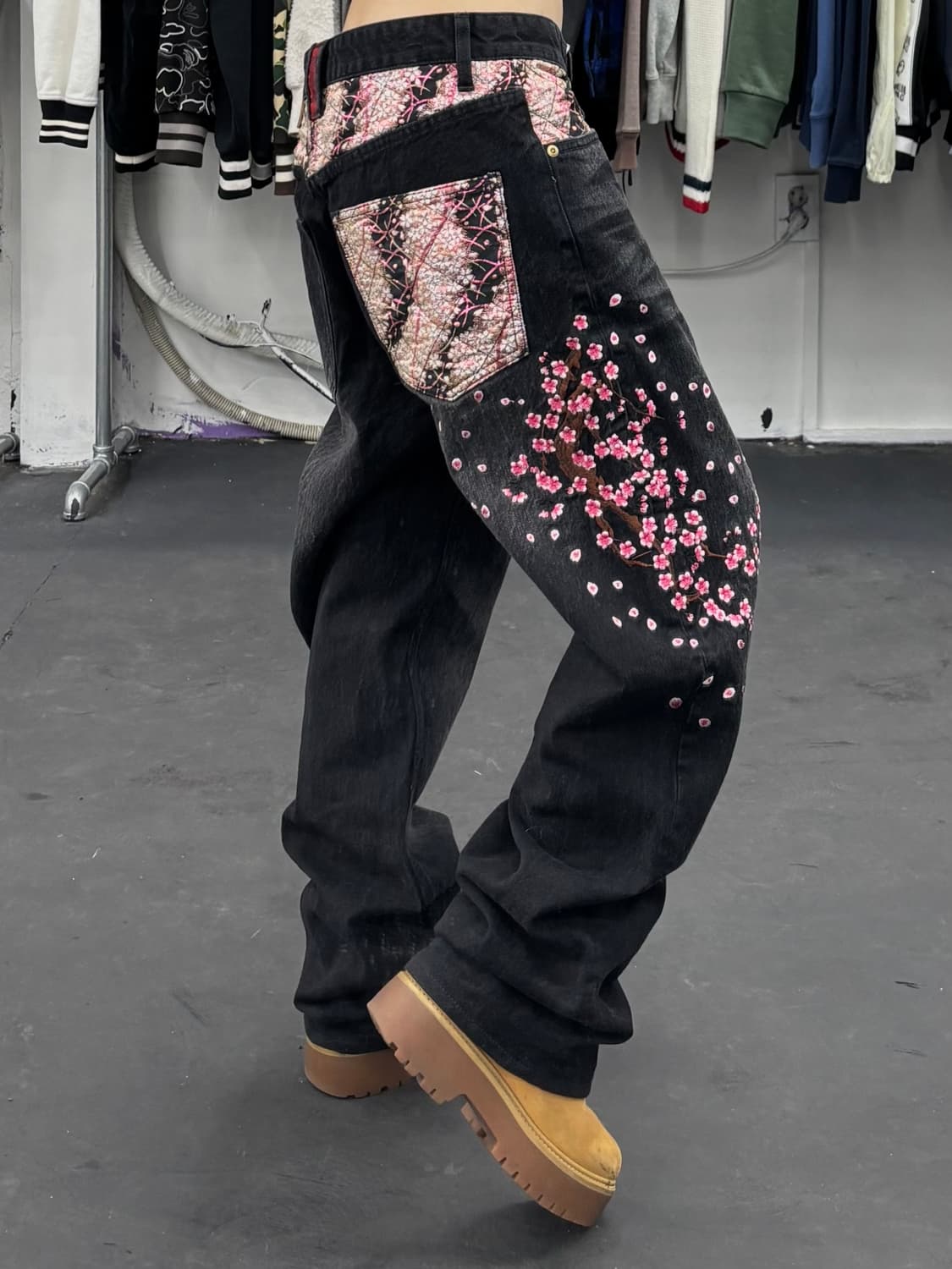 카라쿠리 타마시 오리엔탈 사쿠라 데님팬츠 상품이미지2