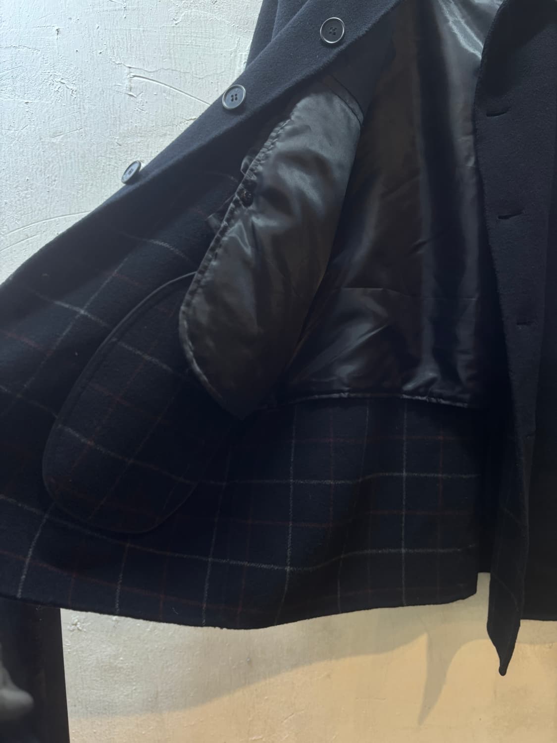 EZ 클래식 빈티지 울 하프 코트 상품이미지8