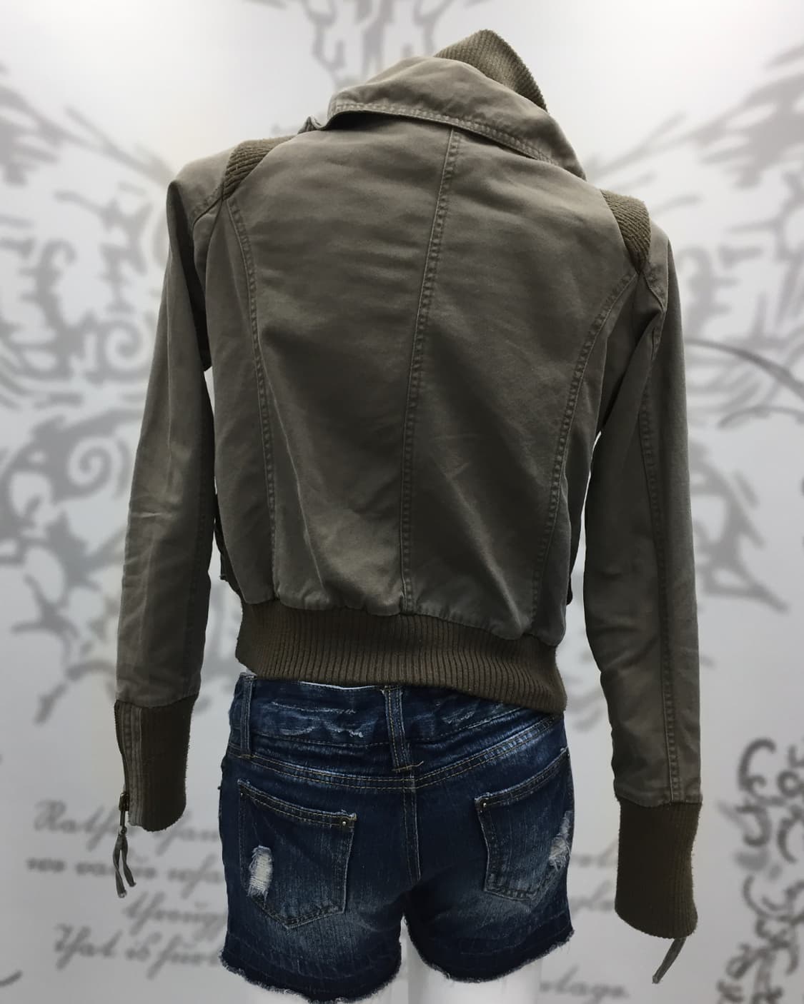 Y2K double zip grunge jacket 상품이미지4