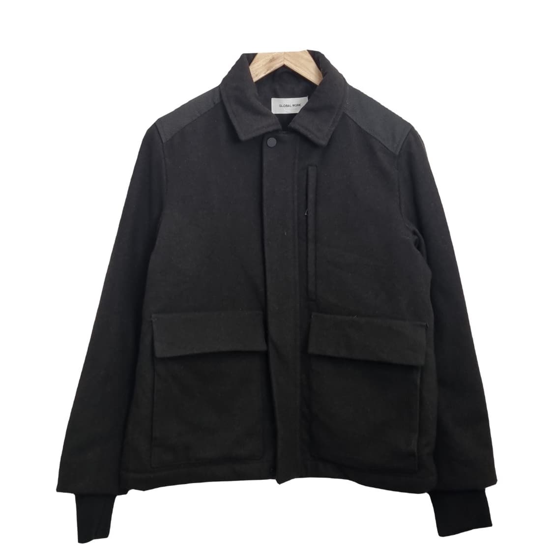 글로벌워크 블랙 울자켓  상품이미지1