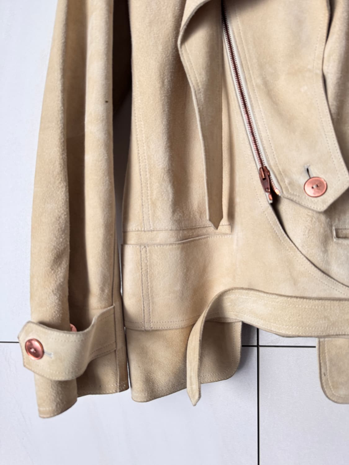 ALEXANDER WANG 스웨이드 자켓 베이지 Size 2(55,66사 상품이미지7