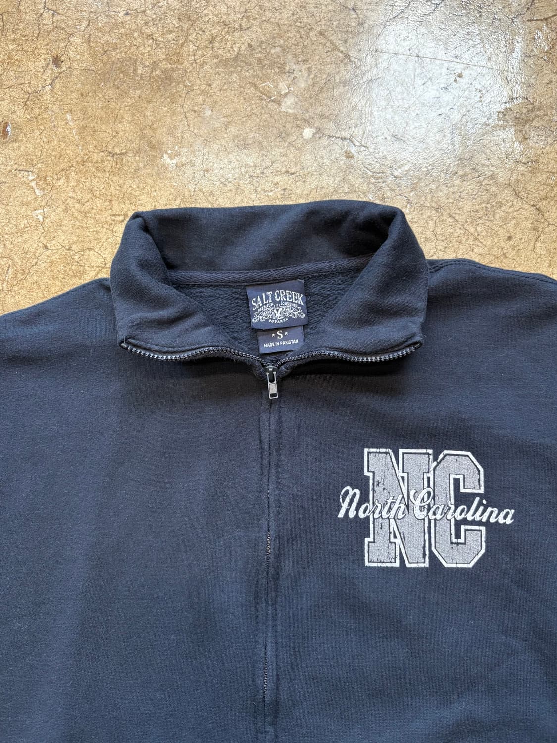 빈티지 스웻 하이넥 집업 상품이미지4