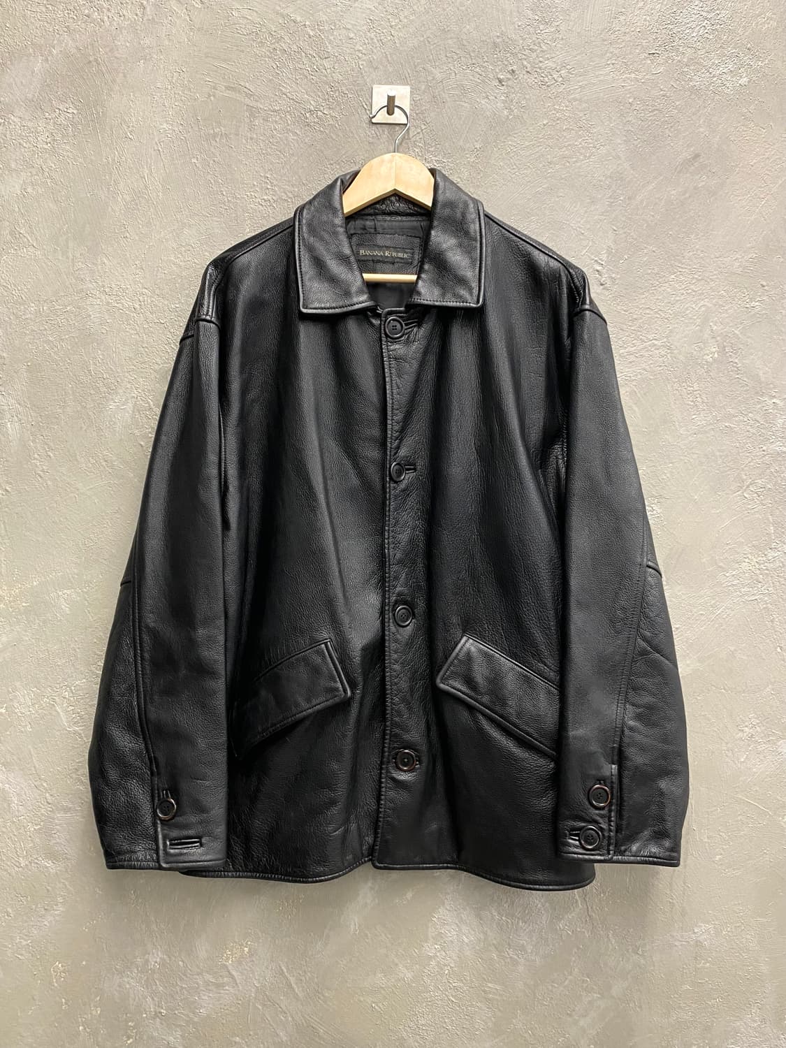 [L-XL] 바나나 리퍼블릭 소가죽 레더 카코트 상품이미지1