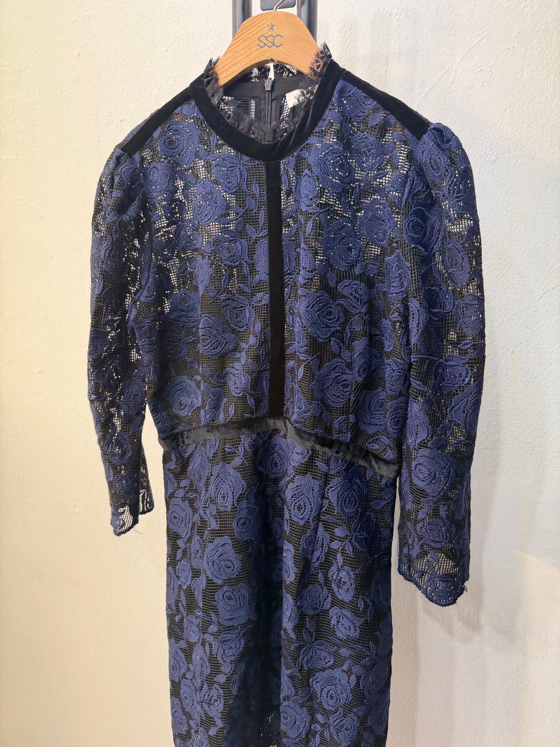 정품) 산드로 여성 레이스 플라워 원피스 3 상품이미지3