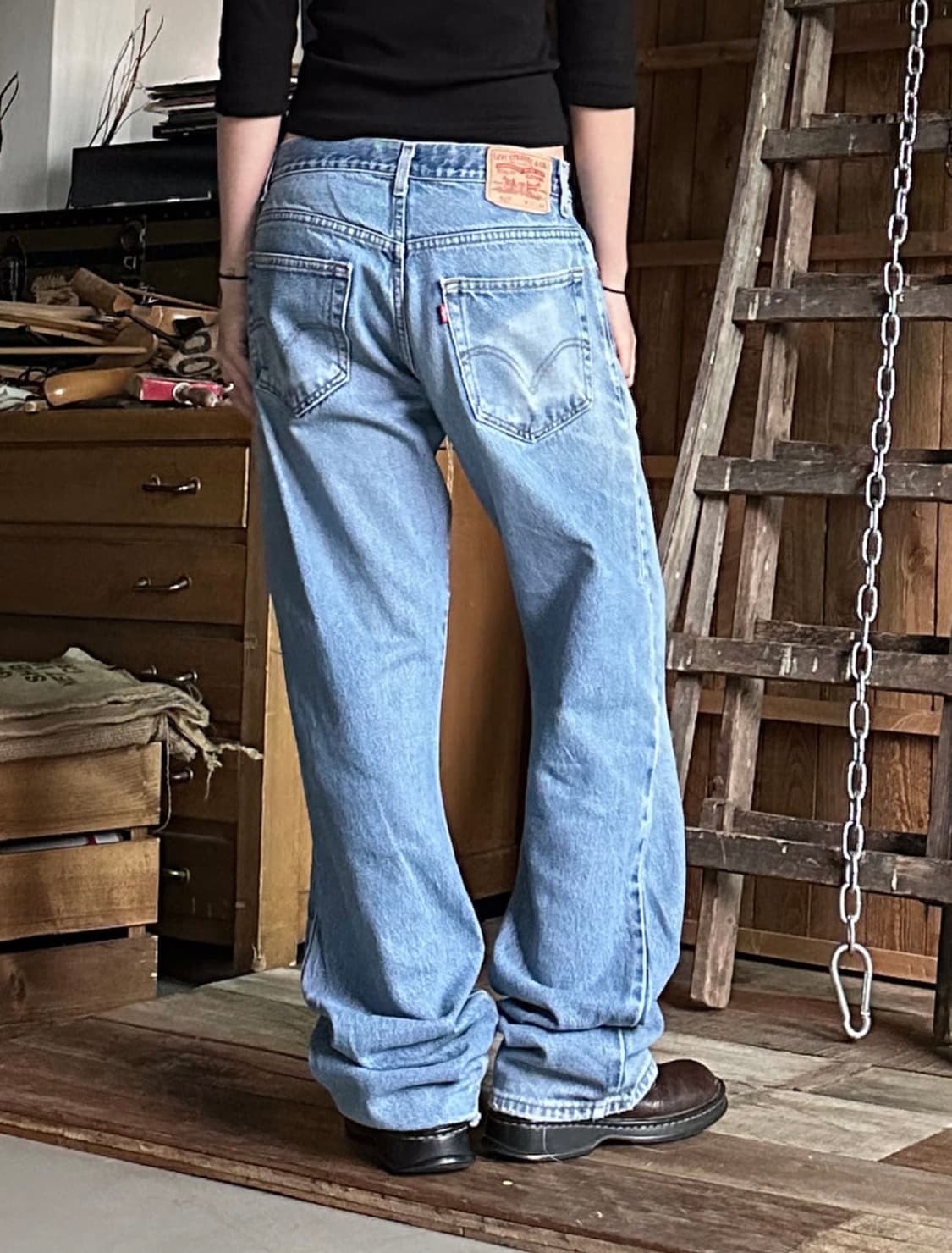 Levi's 517 부츠컷 데미지 데님 진 상품이미지4
