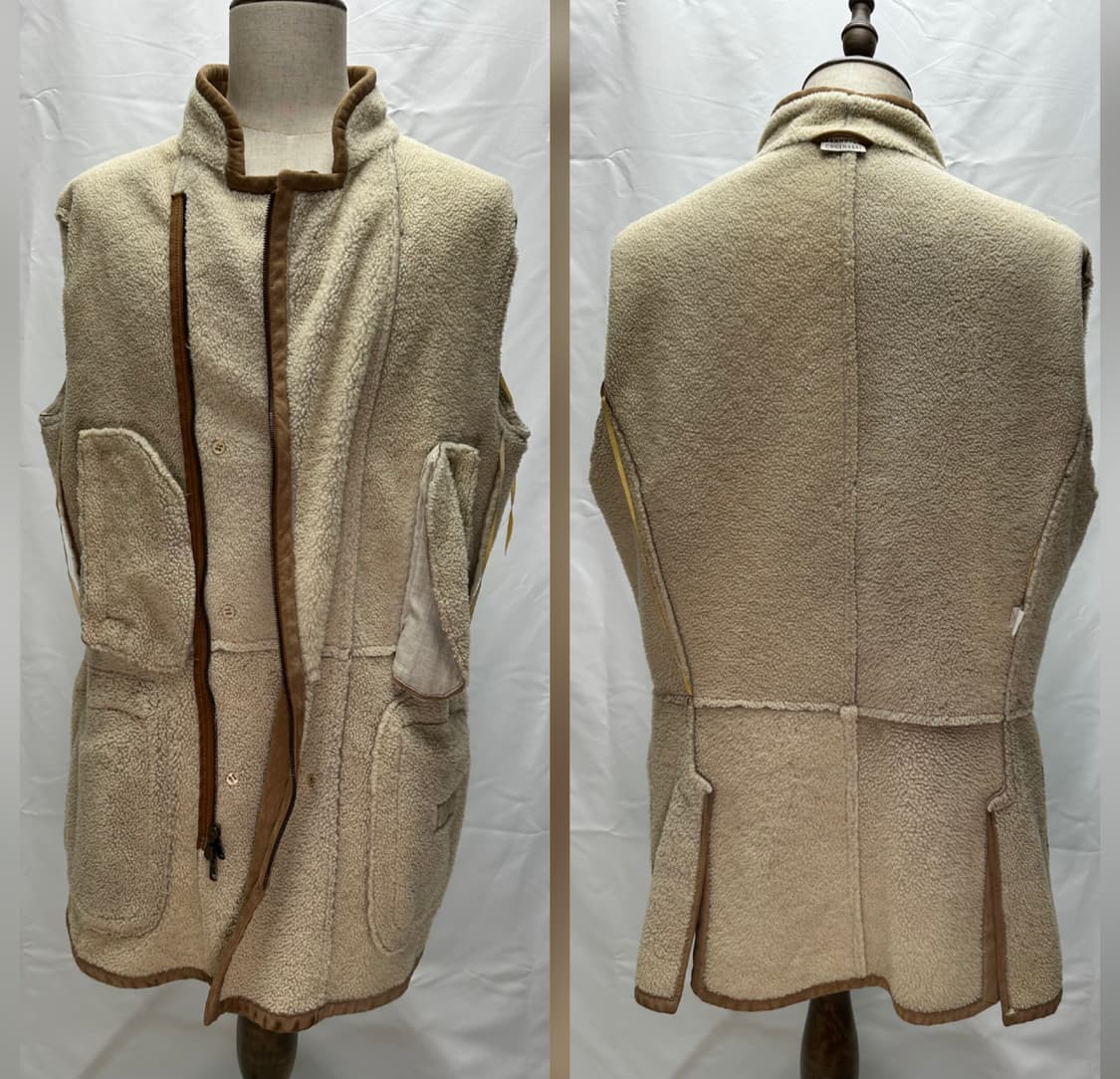 브루넬로쿠치넬리 더블 브레스티드 시어링 무스탕 XL 판매 상품이미지9