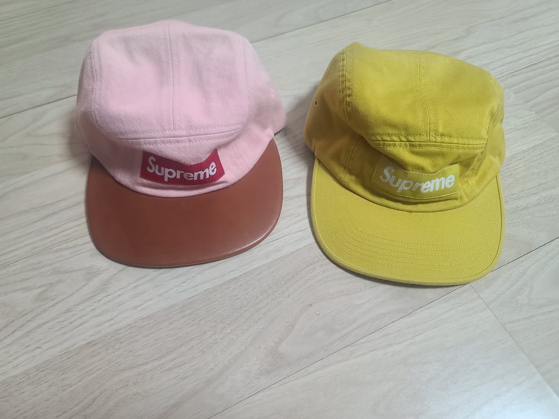슈프림 캠프캡 핑크 & 옐로우 상품이미지1