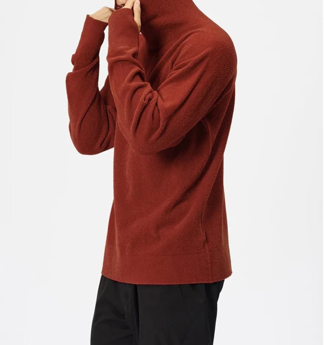 [GOLDWIN]MESH PILE HOODIE (BURNT HENNA) 상품이미지3