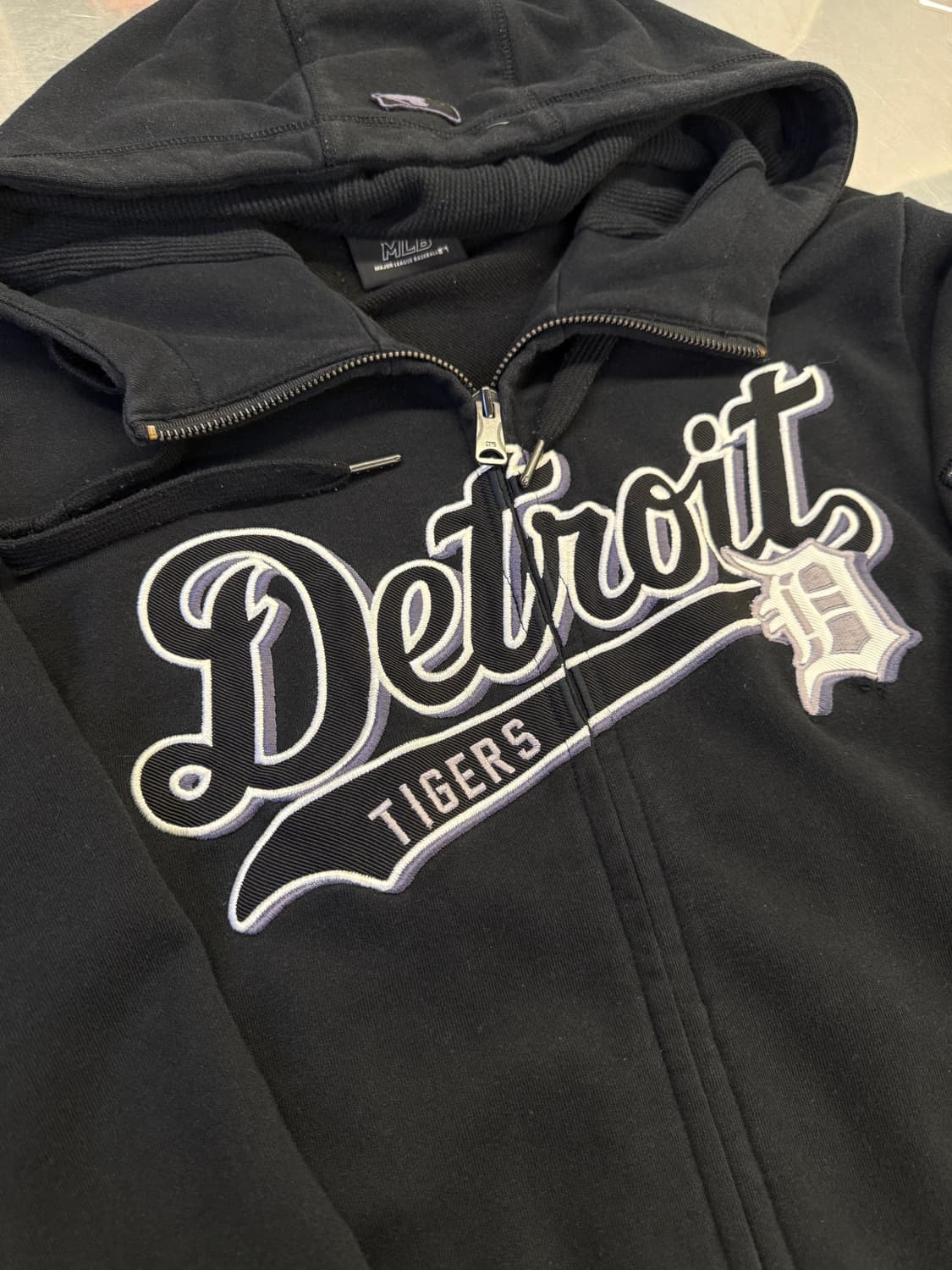 MLB 디트로이트 타이거즈 암패치 후드집업 M 상품이미지3