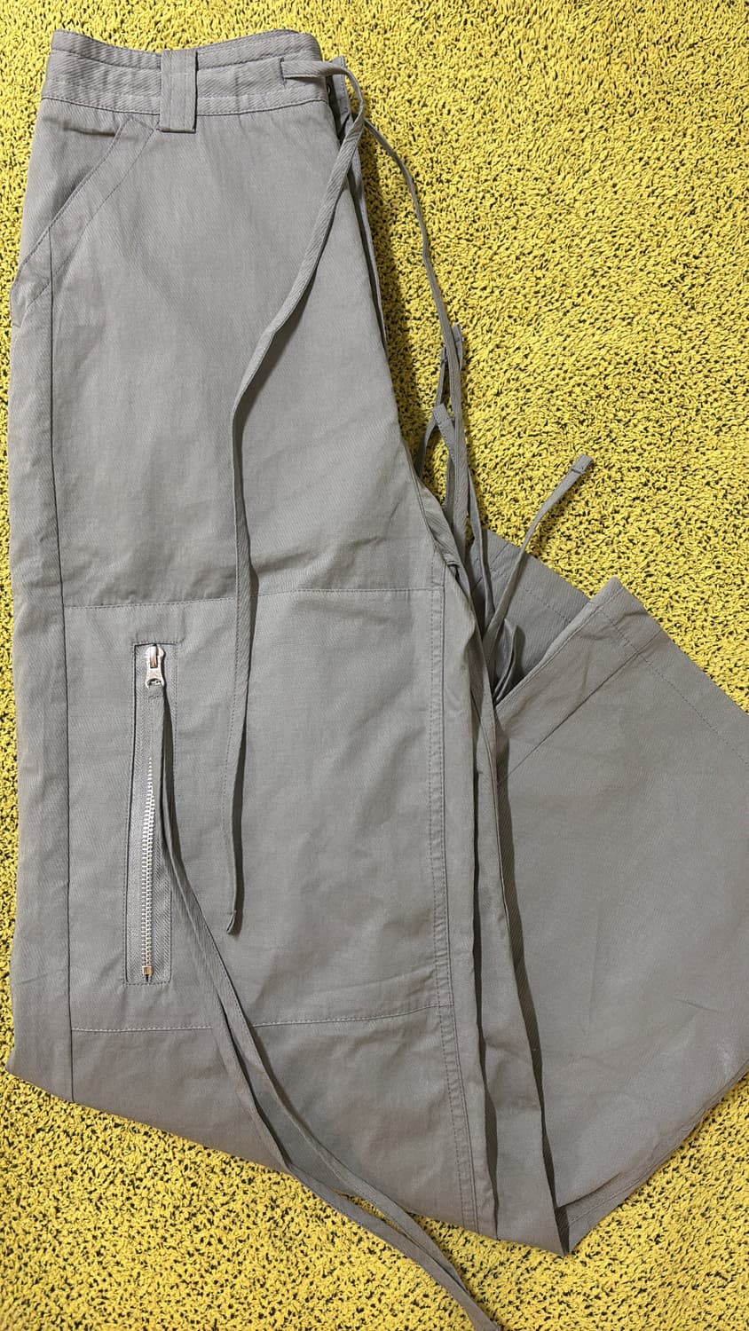 타입서비스 카키색 롱 카고 바지 free 상품이미지3