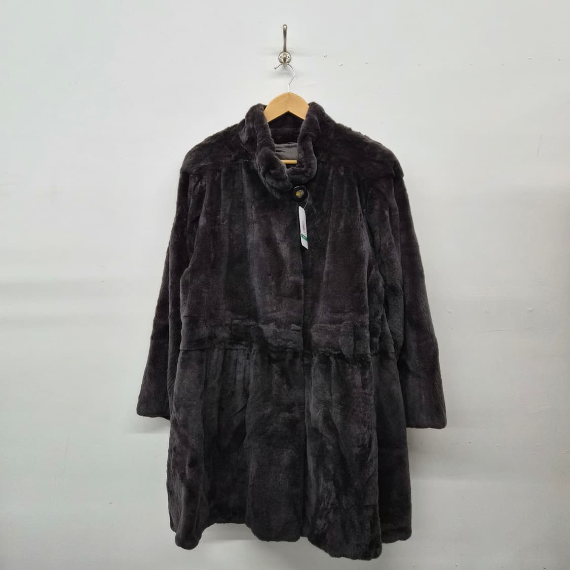 셀린느 밍크 롱 코트 블랙 여성 FREE 상품이미지1