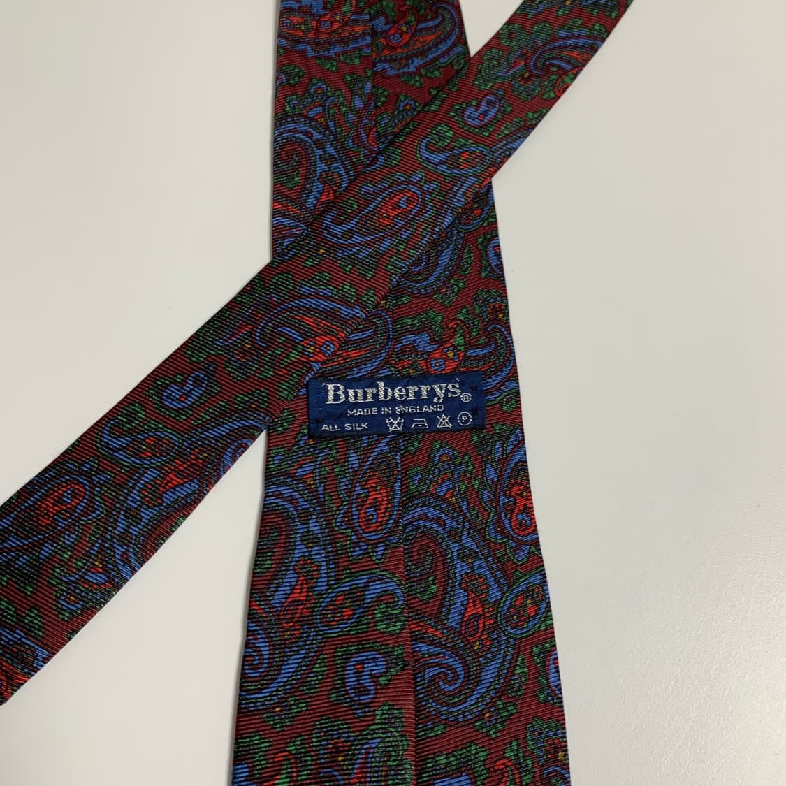 버버리(BURBERRY) 페이즐리 넥타이 명품 A+등급 9cm 상품이미지5