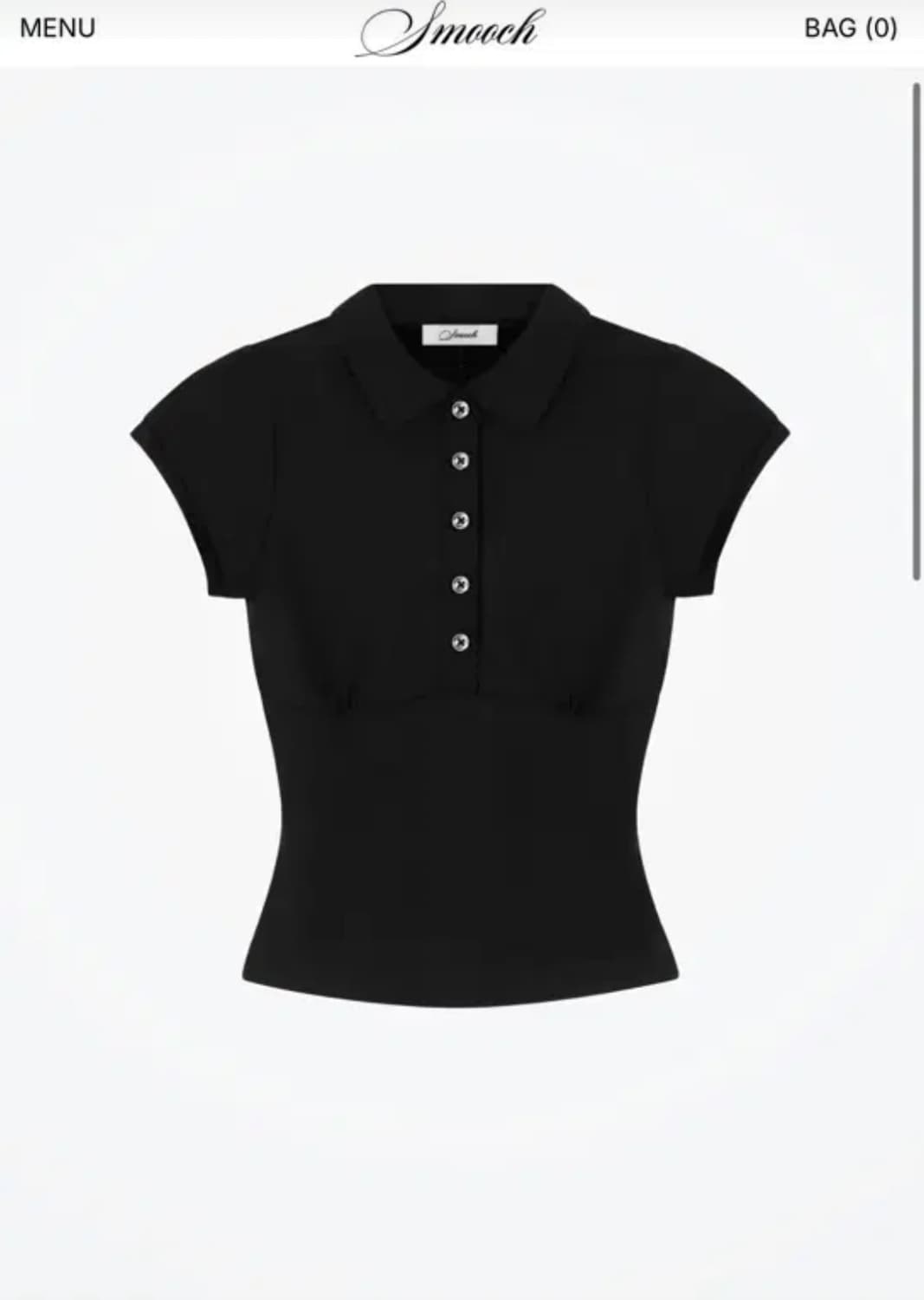 Smooching baby tee 블랙 상품이미지1