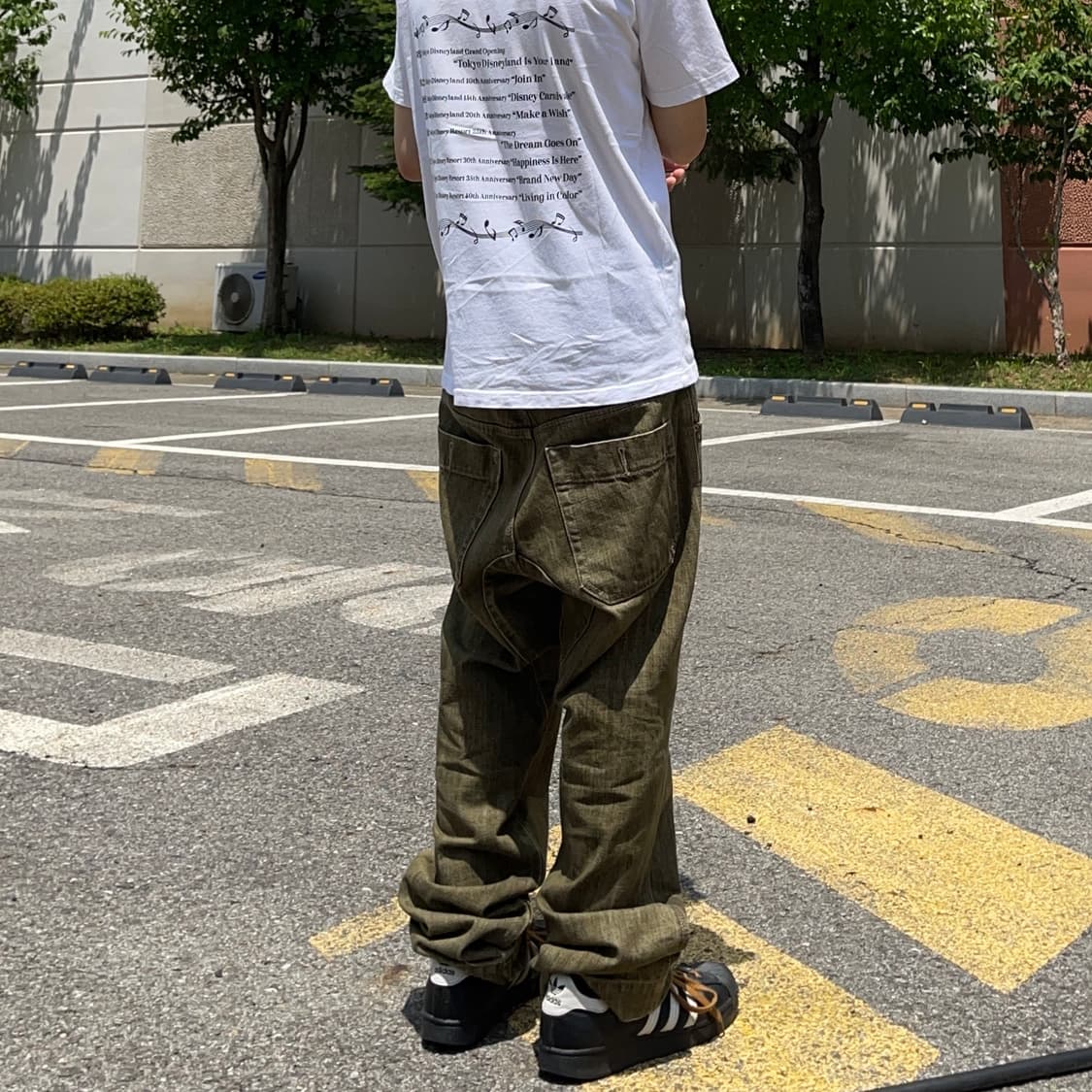 90s XLarge 엑스라지 5포켓 브라운 데님팬츠 상품이미지1