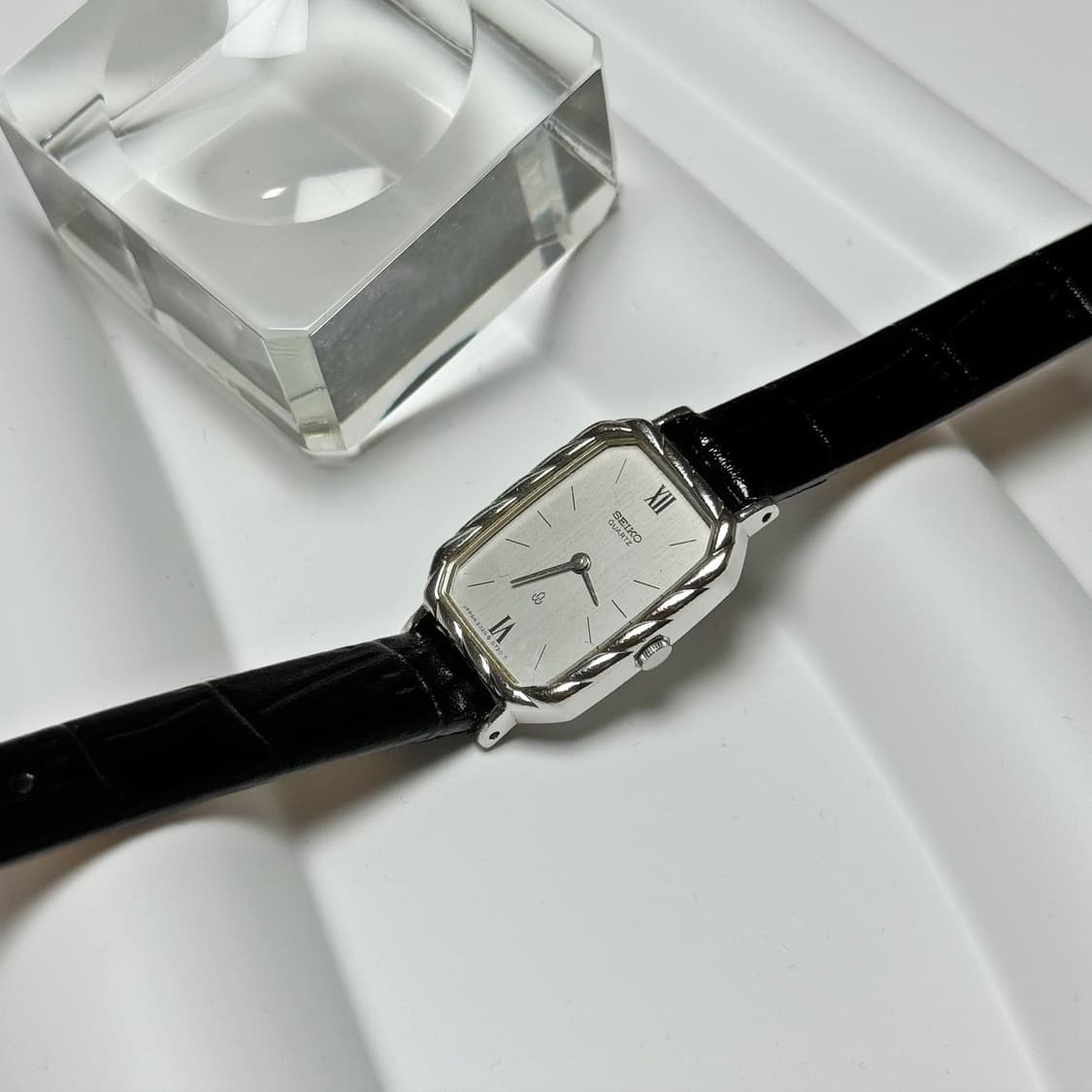 80's 90's 세이코 SEIKO 쿼츠 클래식 스퀘어토 시계 상품이미지5