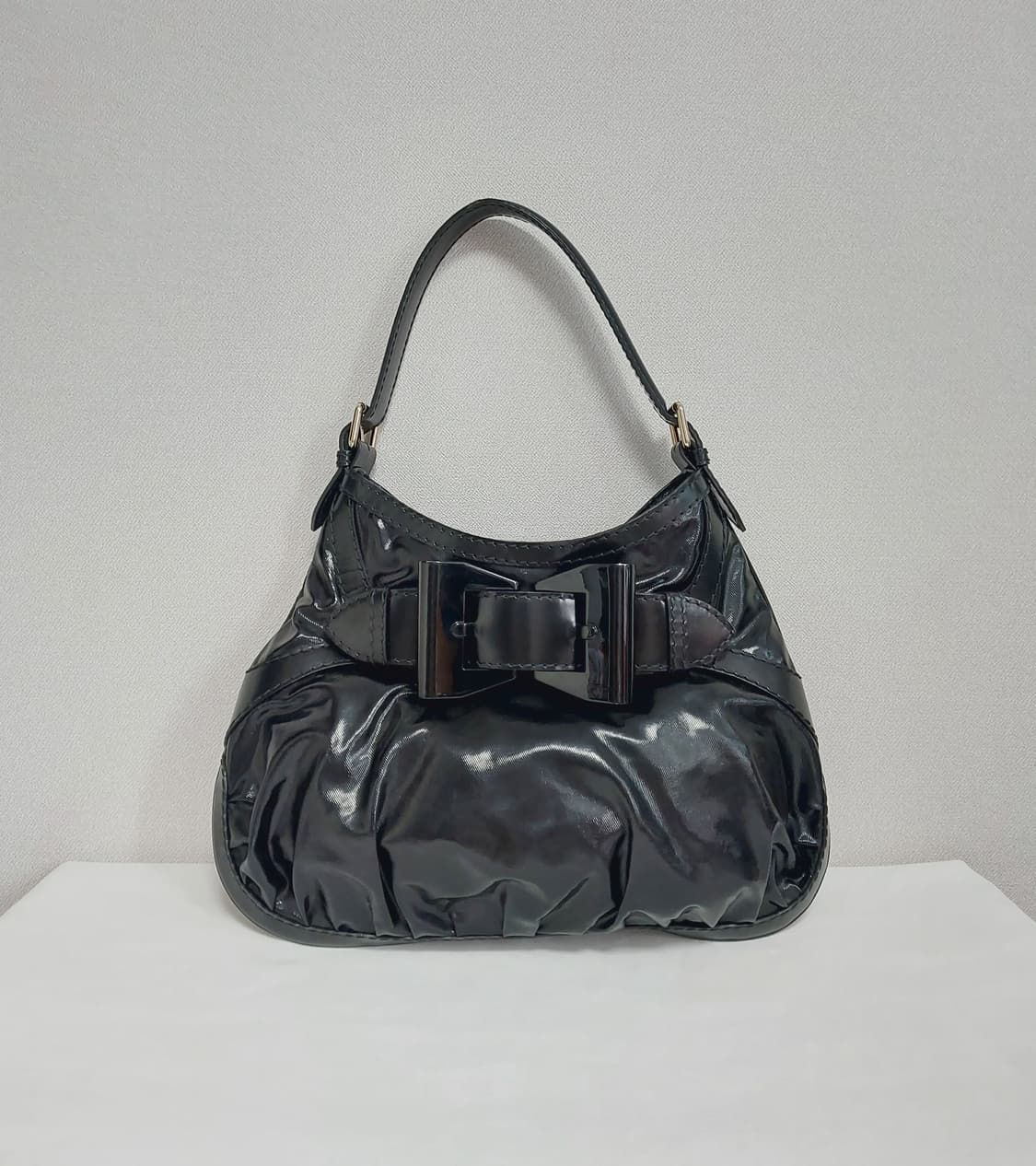 구찌 크리스탈 리본 퀸 호보백 숄더백 블랙 (정품) 상품이미지1