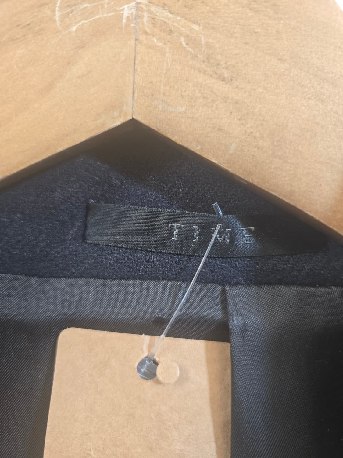 TIME 블랙 더블 코트 상품이미지2