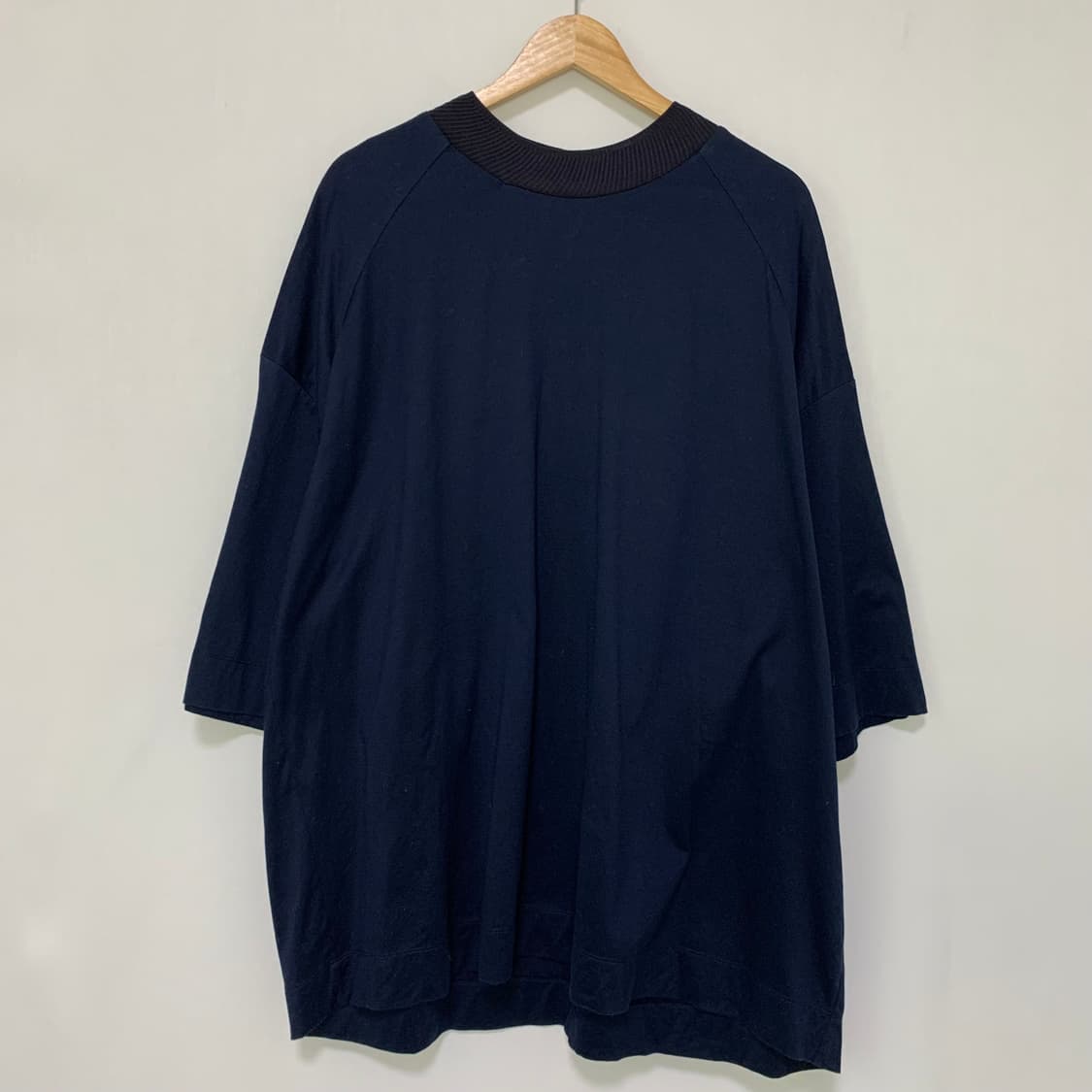 준지 빈티지 오버핏 반팔 티셔츠 네이비 남성 48 빅사이즈 상품이미지2