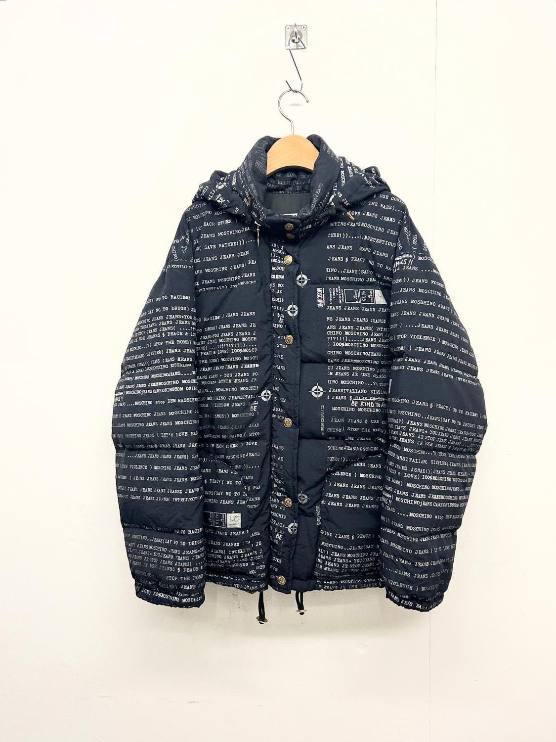 90s MOSCHINO 프린트 다운 자켓 상품이미지1