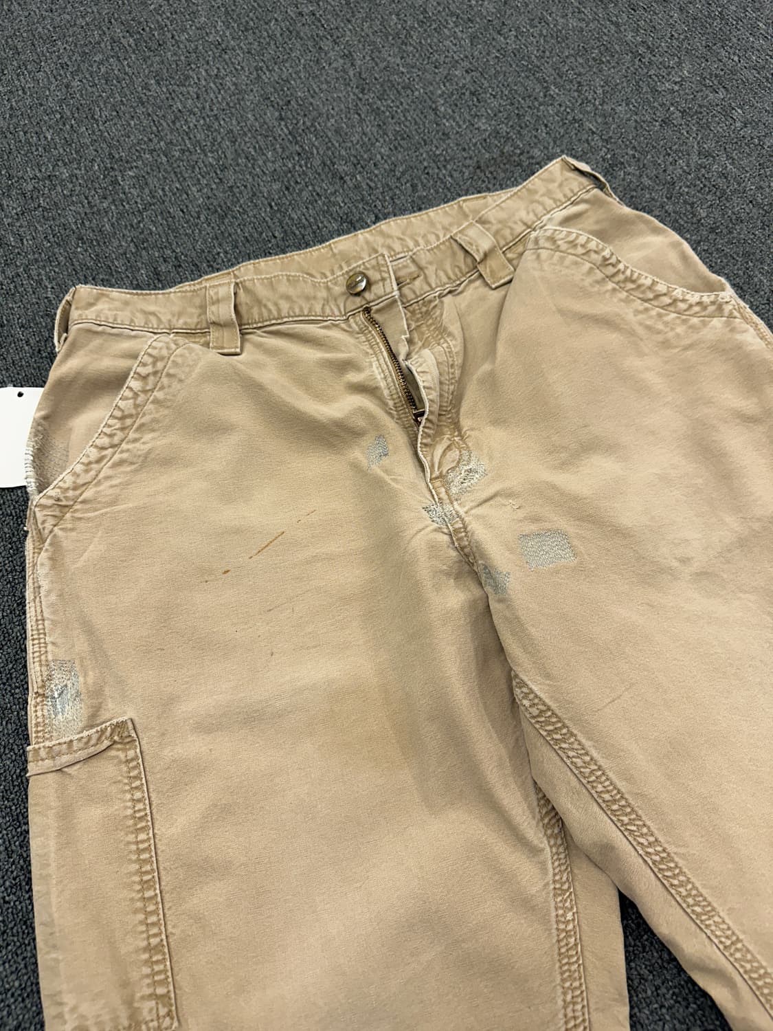 34) 칼하트 싱글니 베이지 워크팬츠 상품이미지7