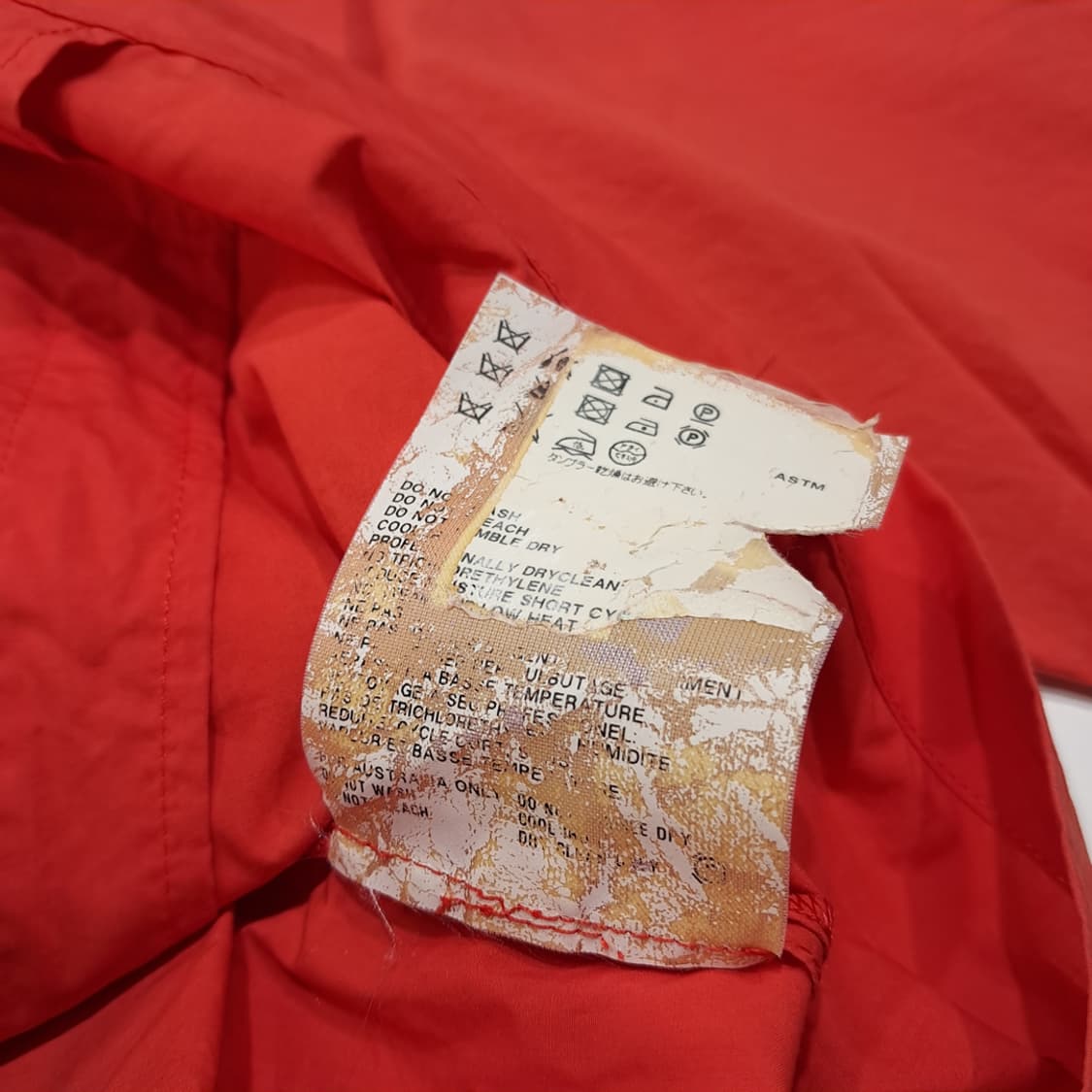 CL639 L 질샌더 90s 코튼 랩벨트 오렌지레드 로브 자켓 아우터 상품이미지5