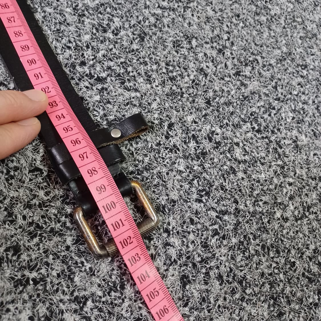 빈티지 가죽 벨트 블랙  상품이미지4