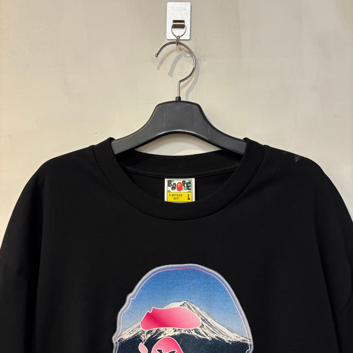 베이프 에이프헤드 시티스케이프 반팔 블랙 상품이미지3