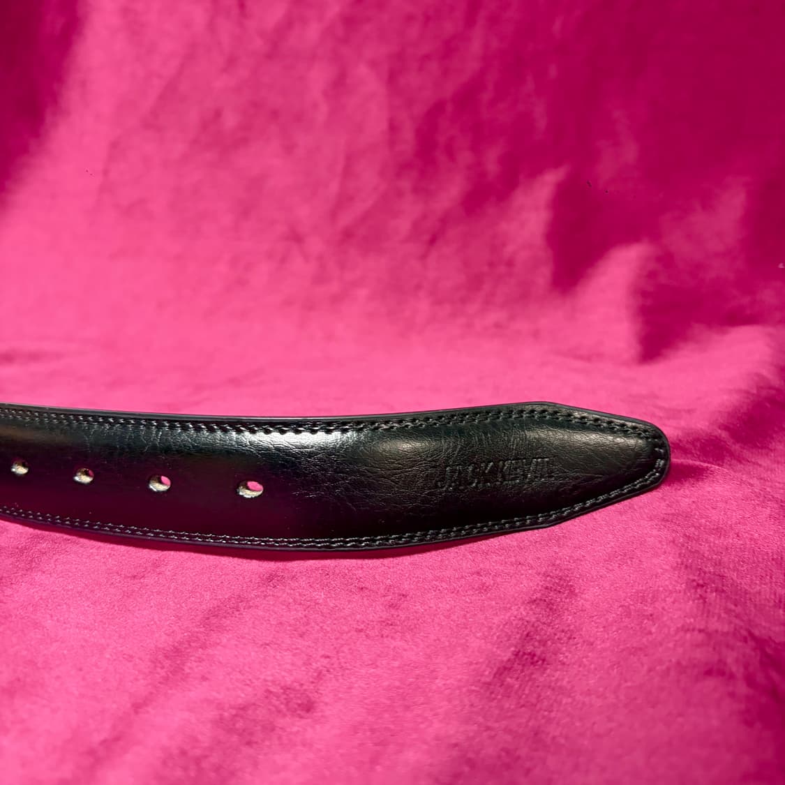 Jack Kevin 이탈리안 블랙 레더 벨트 상품이미지5