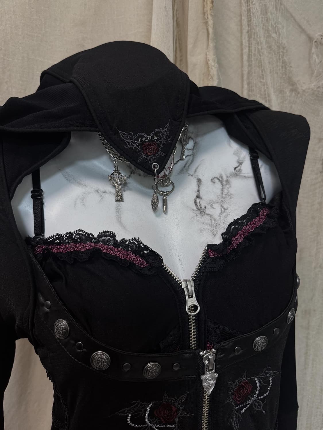 Ozz On Layered Studed Detail Onepiece 상품이미지2