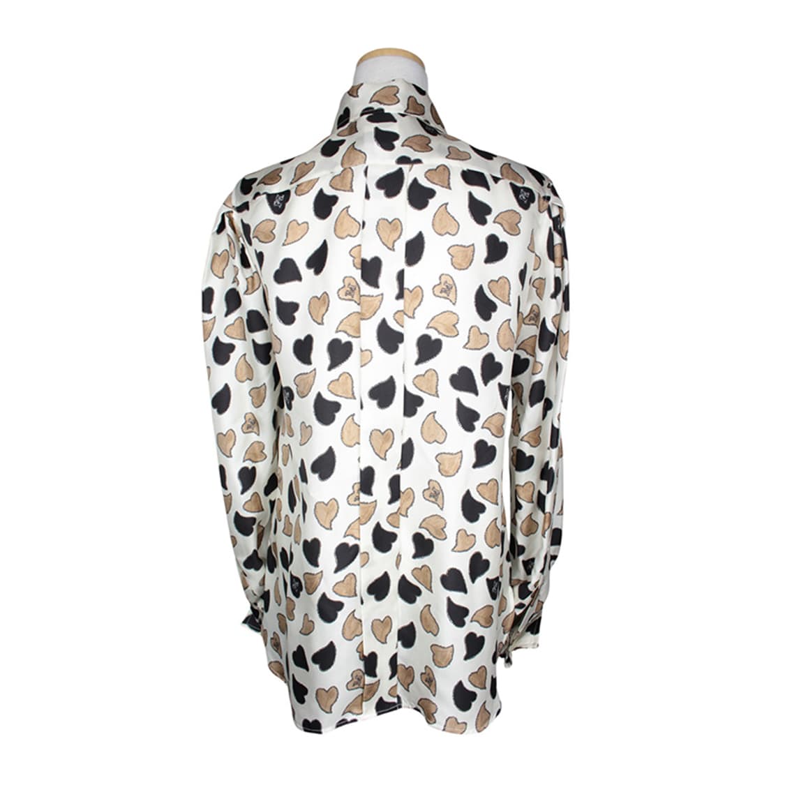 막스마라 투톤 하트 실크 프린트 블라우스 44, 55 상품이미지2