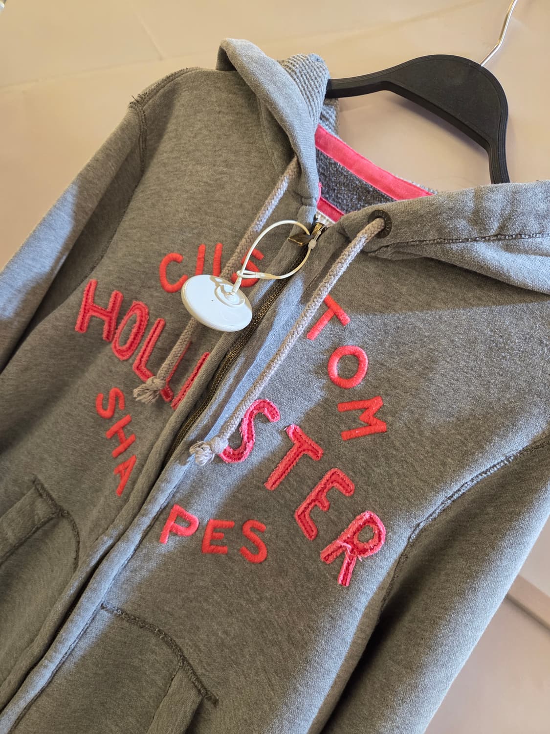 홀리스터 그레이 오버핏 후드집업 상품이미지1