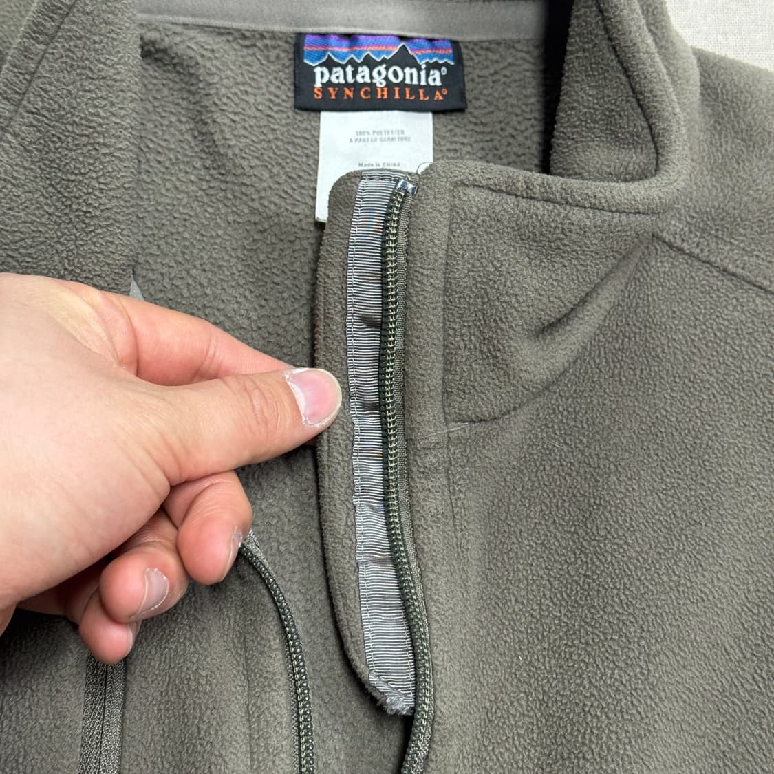 파타고니아 90s 카키브라운 신칠라 후리스 L 상품이미지4