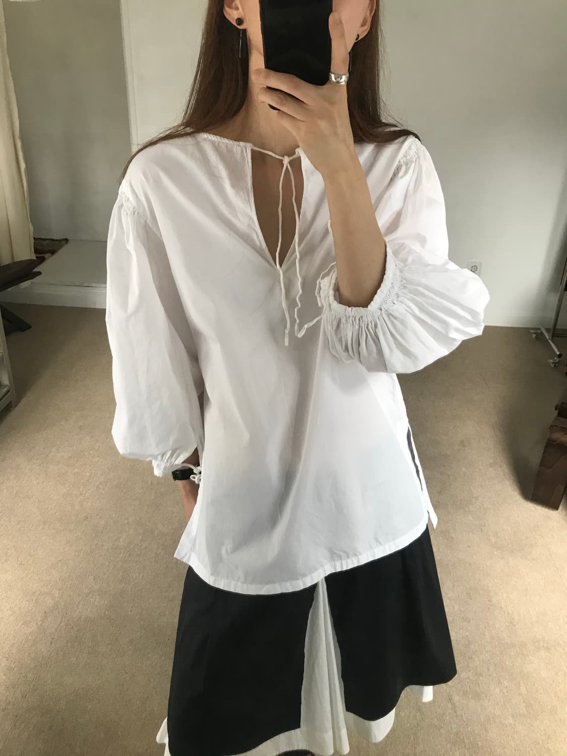 cotton puff blouse 상품이미지2