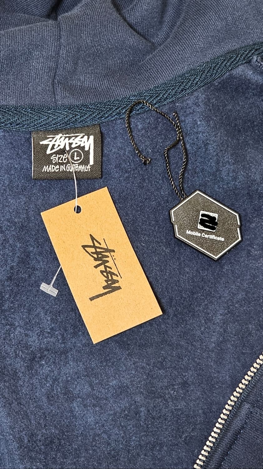 스투시 DNA 후드집업 네이비 L 상품이미지6