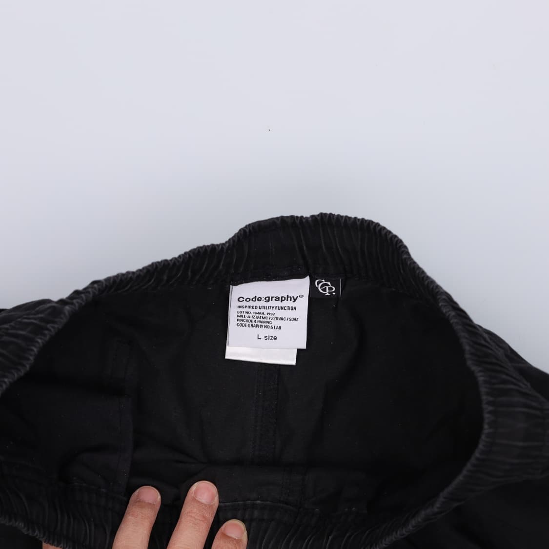 L 코드그라피 반바지 팬츠 0311H1 상품이미지3