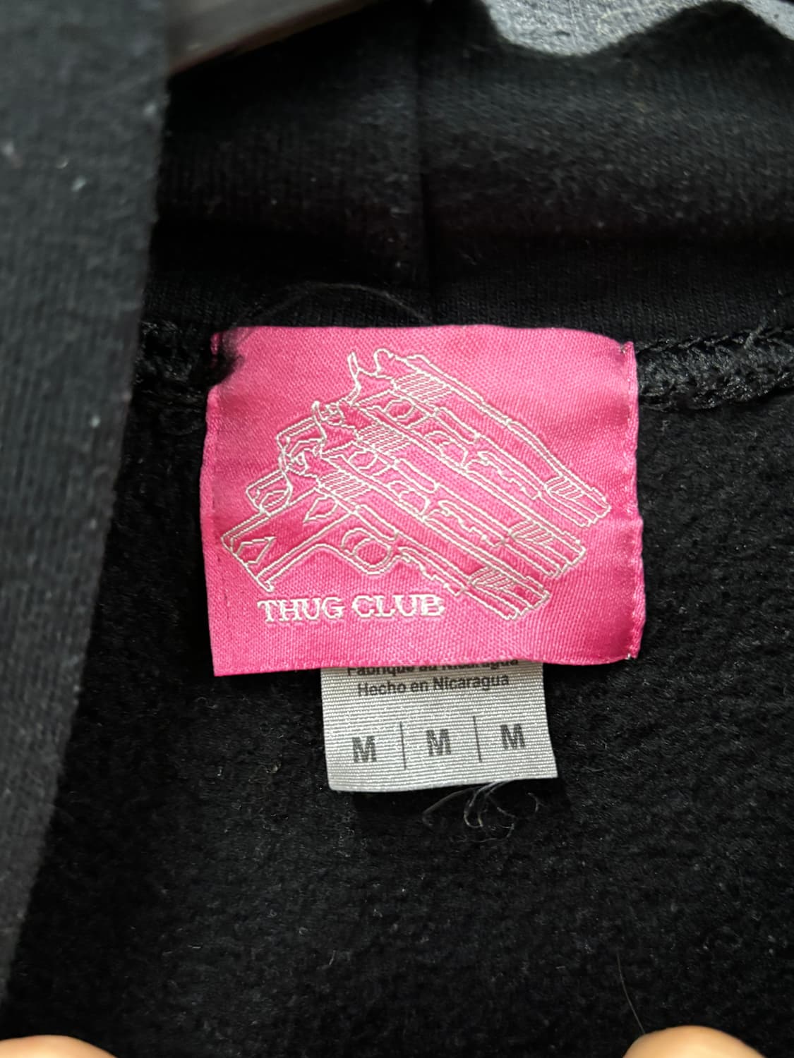 Thug club 후드티 블랙 M 상품이미지4