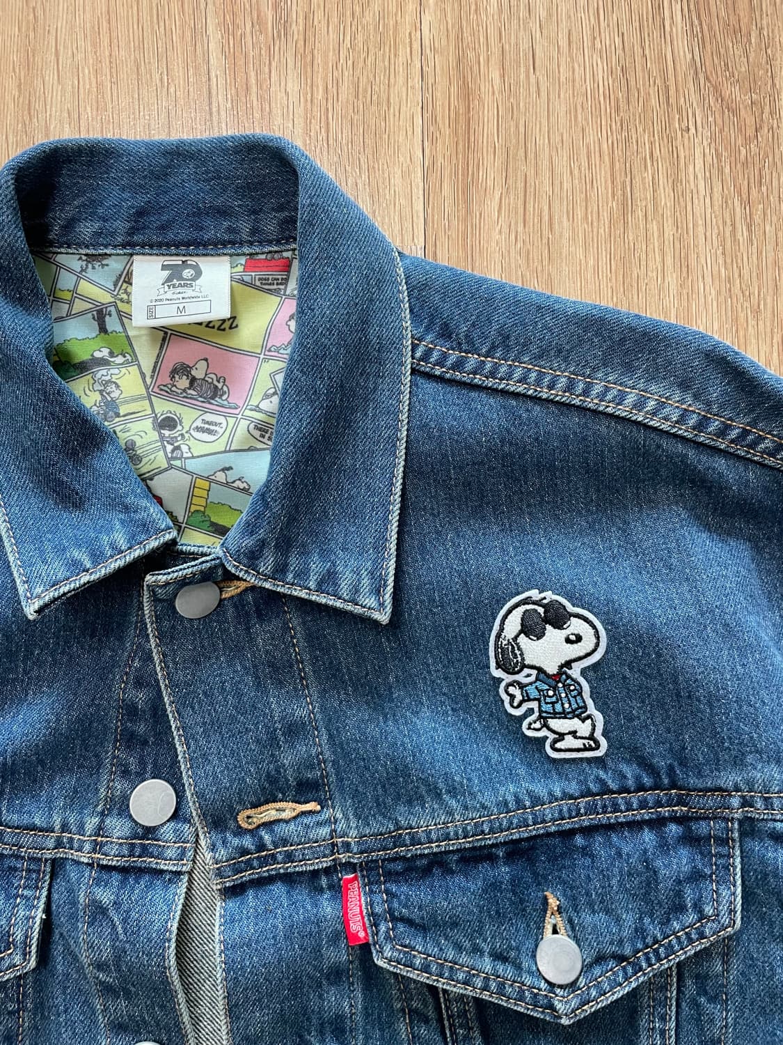 택포) 스누피 (피넛츠 The Peanuts) 데님 트러커 자켓 상품이미지3