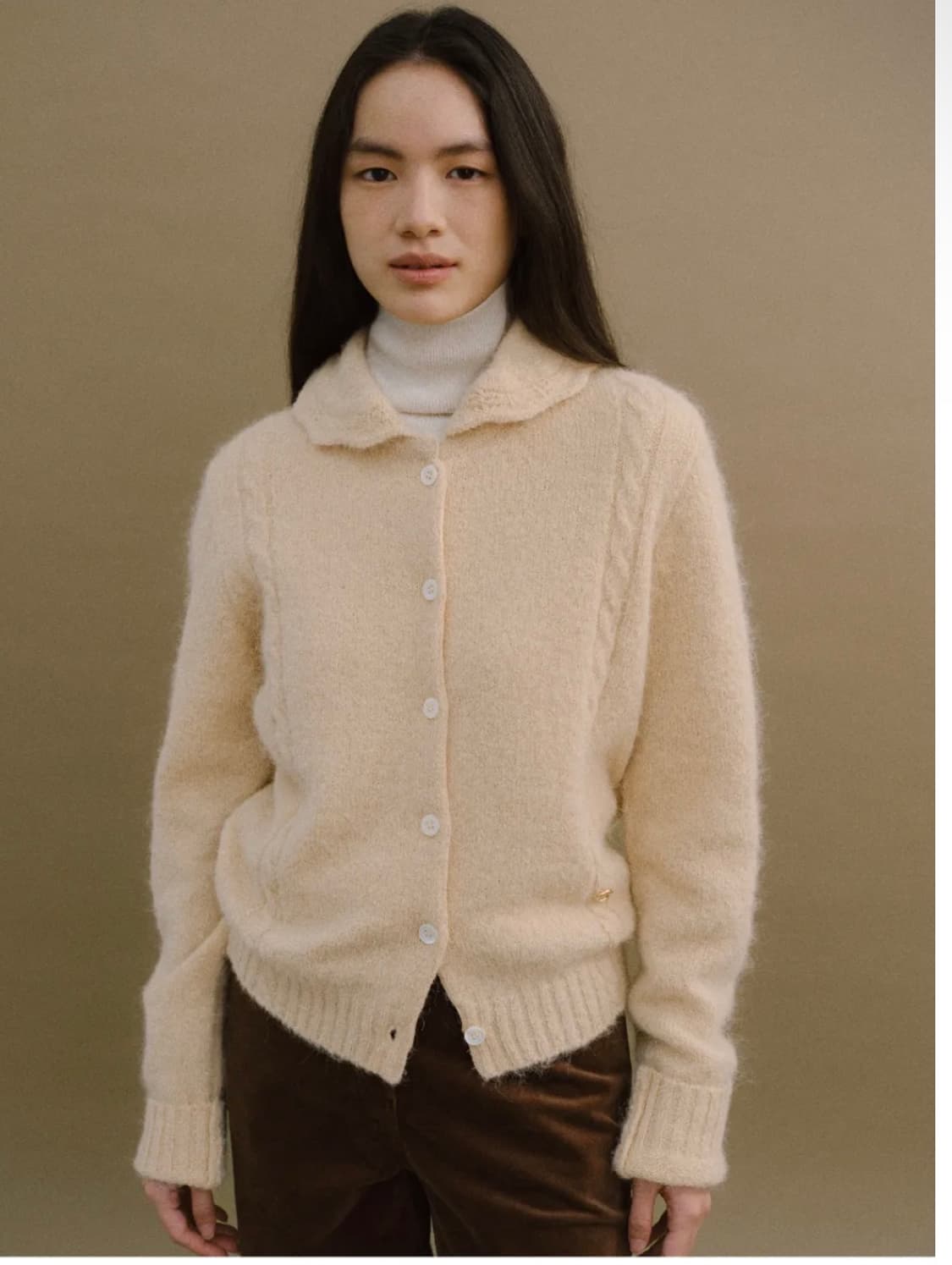 호와스 알파카 가디건 상품이미지2