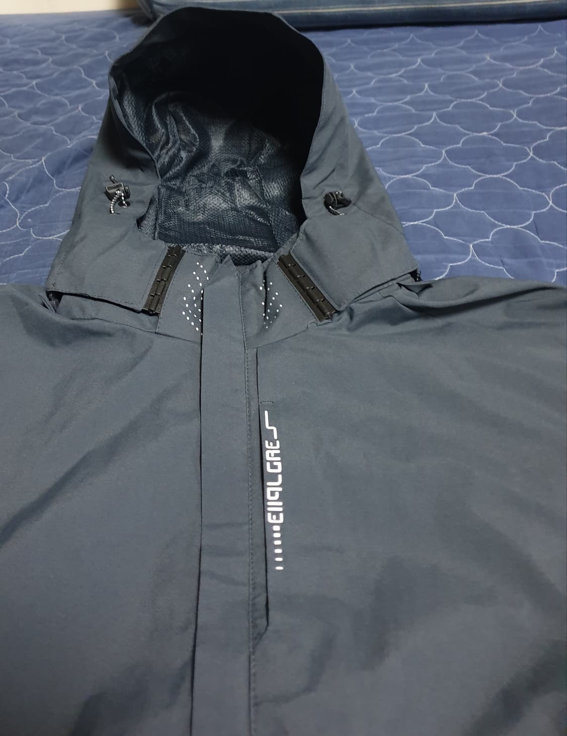 기능성 바람막이 후디 자켓 차콜 (L) 상품이미지2