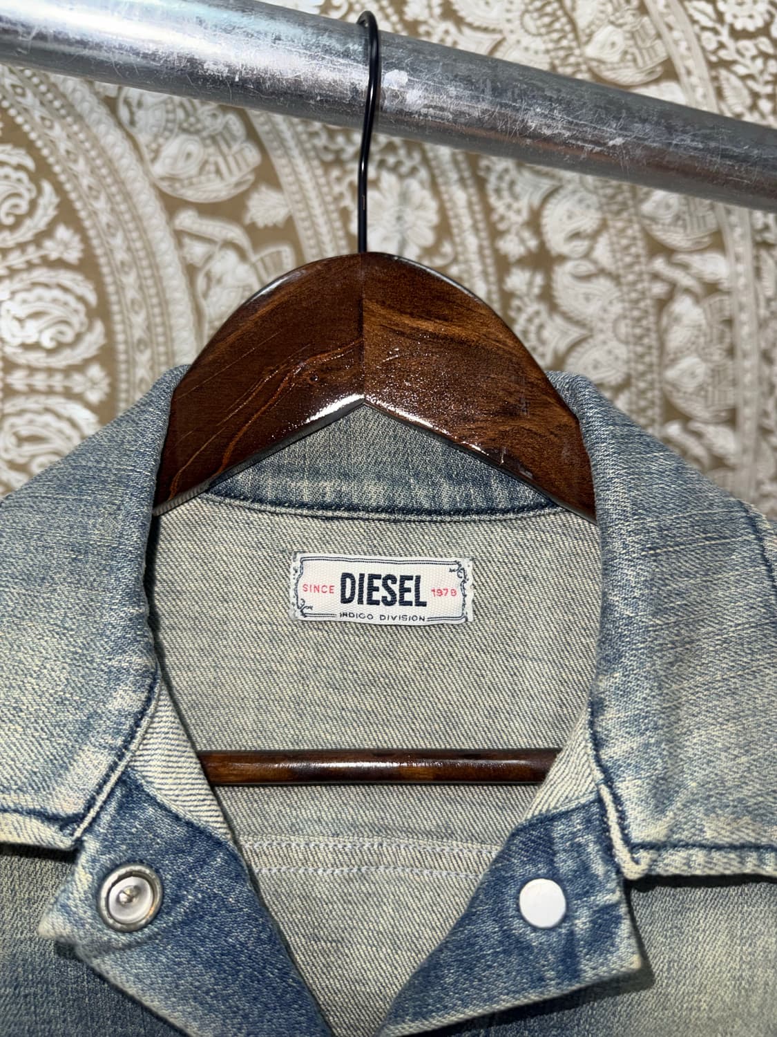 디젤 빈티지 여성 별 프린팅 데님 트러커 자켓  상품이미지3