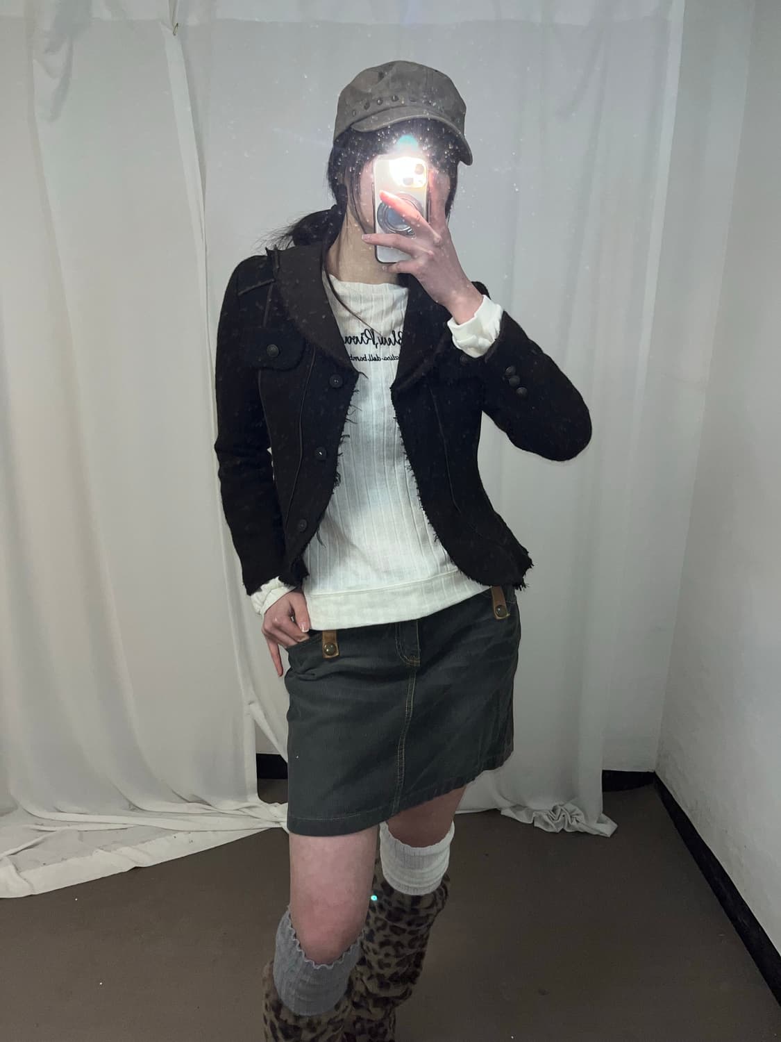 브라운 그런지 페어리 자켓 상품이미지8