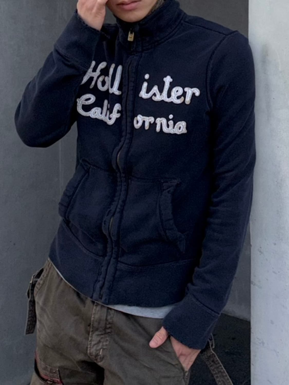 Hollister California Script Appliqué Tra 상품이미지4