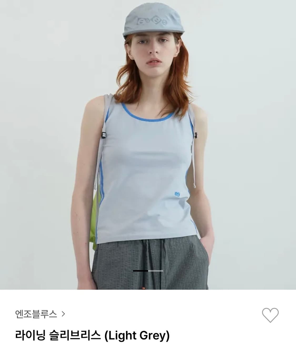 엔조블루스  라이닝 슬리브리스 (Light Grey) 상품이미지1